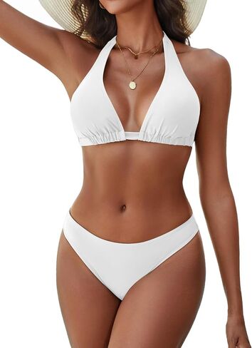 Zojuyozio Women's Bikini Sets Halter Triangle Swimsuit 2 Piece Bathing Suit in Kuwait