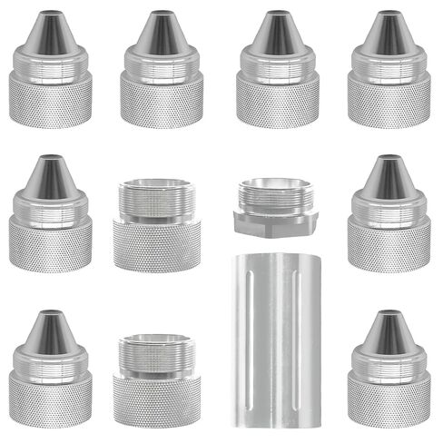 1.375X24 1.375 أجزاء مخروطية الشكل أغطية نهاية أغطية صواميل من سبائك الألومنيوم الفضية، أغطية نهاية مخروطية من الألومنيوم الملولبة لأجزاء فرايت لاينر كينوورث بيتربيلت فولفو ماك الدولية للشاحنات in Kuwait