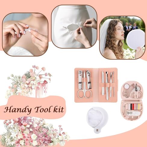 AIERSA Bride Emergency Kit for Wedding Day Items, Wedding Must-Have Essentials for Bride, Women Mini Travel Survival Kit for Gifts in Saudi Arabia