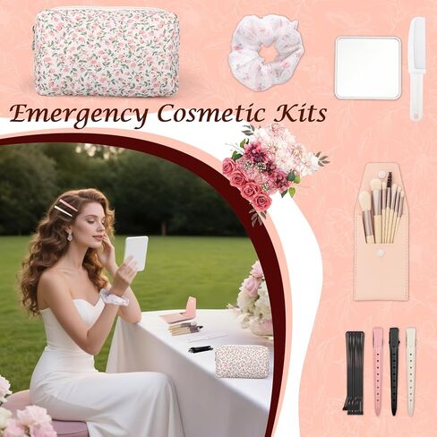 AIERSA Bride Emergency Kit for Wedding Day Items, Wedding Must-Have Essentials for Bride, Women Mini Travel Survival Kit for Gifts in Saudi Arabia