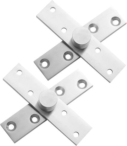 NUOBESTY 2pcs 360 Degree Rotation Small Pivot Door Hinges Heavy Duty Stainless Steel Hidden Door Pivot Hinges and Shed Windows in Saudi Arabia
