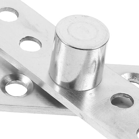 2pcs Stainless Metal Rotating Pivot Door Hinges Small Concealed Center Shaft for Cabinet and Wood Doors Industrial Hardware in Kuwait