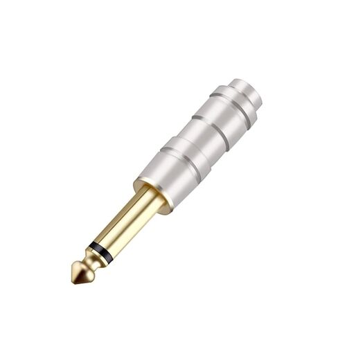 10Pcs 6.35mm Mono Audio Jack Connector Plug Microphone in Kuwait