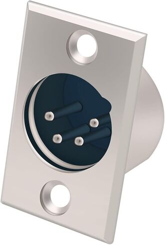 Connector 4 PIN X L R Male Plug Panel Mount Metal Chassis 10Pcs in Saudi Arabia