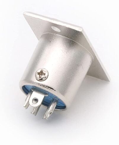 Connector 4 PIN X L R Male Plug Panel Mount Metal Chassis 10Pcs in Saudi Arabia