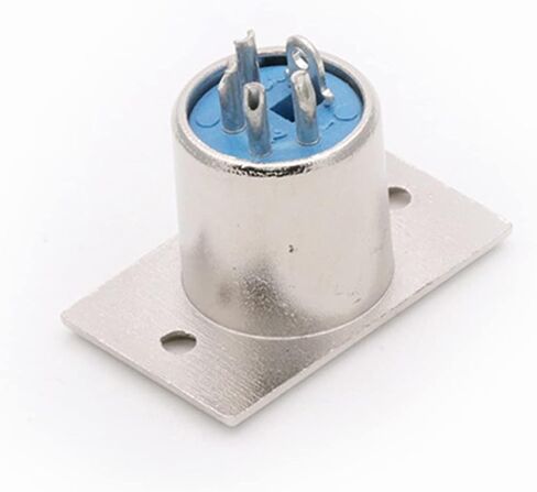Connector 4 PIN X L R Male Plug Panel Mount Metal Chassis 10Pcs in Saudi Arabia