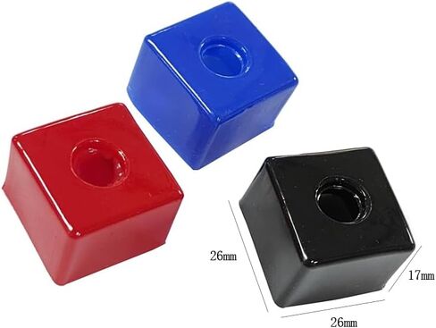lasenersm 6 Pieces Cue Tip Chalk Holder Plastic Pool Chalk Holder Case Box Billiard Chalk Case Holder Billiard Chalk Storage Box Cue Chalk Box Holder Case Pool Cue Chalk Box Holder Case, Black in Saudi Arabia