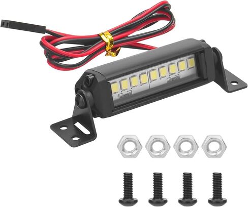RC Light Bar 10 LED, daitoku RC Car Roof Light Kit for 1/10 1/18 Axial SCX10 Traxxas TRX4 TRX4M Arrma Senton Redcat GEN7 in Saudi Arabia