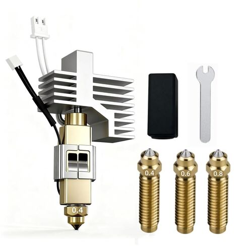 طقم Hotend سيراميك 0.4 مم لـ Elegoo Centauri Carbon - طقم الطارد مع 3 فوهات نحاسية بديلة 320 درجة مئوية لحام مقوى مقاوم للحرارة لطابعة Elegoo ثلاثية الأبعاد in Kuwait
