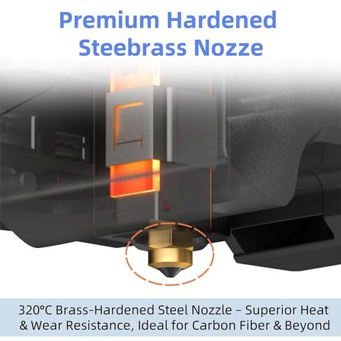 طقم Hotend سيراميك 0.4 مم لـ Elegoo Centauri Carbon - طقم الطارد مع 3 فوهات نحاسية بديلة 320 درجة مئوية لحام مقوى مقاوم للحرارة لطابعة Elegoo ثلاثية الأبعاد in Kuwait