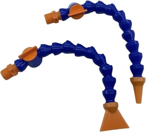1PCS Pneumatic Tube 1/4" 3/8" 1/2" BPS Male Thread Plastic Flexible Water Oil Coolant Pipe Hose for Lathe Machine(Size:Round-400MM,Color:1/4") in Saudi Arabia