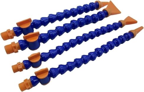 1 قطعة أنبوب هوائي 1/4 بوصة 3/8 بوصة 1/2 بوصة BPS ذكر خيط بلاستيكي مرن خرطوم مياه مبرد زيت الماء لآلة المخرطة (الحجم: مسطح-400 مم، اللون: 1/4 بوصة) in Kuwait