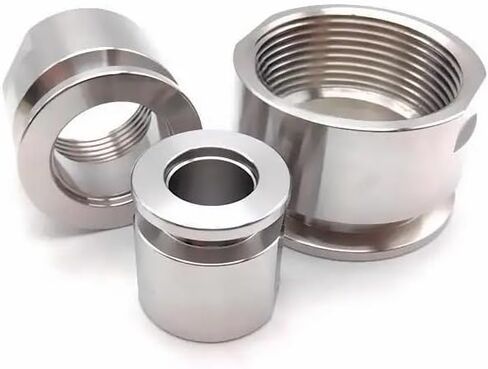 1PC Vacuum Flange Joint Adapter KF16 304 Stainless Steel BSP External Thread 3/8" in Saudi Arabia