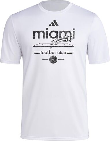 تي شيرت رجالي بأكمام قصيرة من Adidas Inter Miami Cf Vintage World Pre-Game in Kuwait