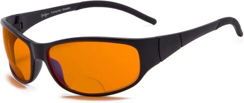 Eyekepper Blue Blocking Amber Bifocal Glasses for Sleep-Nighttime Bifocal Readers-Special Orange Tinted Glasses Black in Saudi Arabia