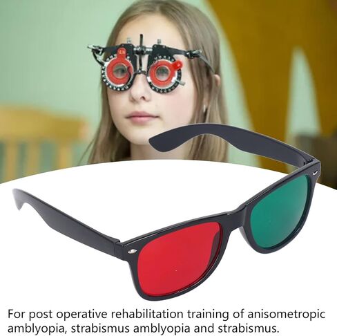 Amblyopia Training Poker Card, Rehabilitation Red Green Glasses for Color Blind Patients for Daily Use in Saudi Arabia