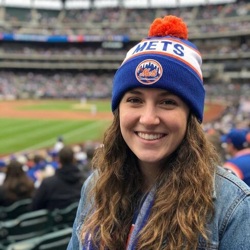 Officially Licensed NY Mets Baseball Pom Cuffed Knit Beanie Hat Classic Edition Primary Home Team Logo Embroidered MVP Sports Winter Blue Cap in Kuwait