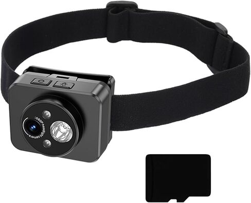 Night Sights Sports Recorder 1080P Head Mounted Camera Headlamp Camera For Adventurou Activity Photography Head Mounted in Saudi Arabia