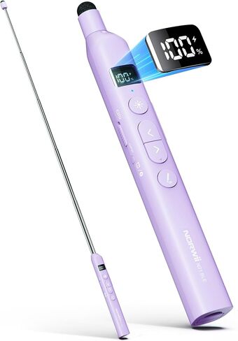 Norwii N21 جهاز عرض تقديمي بتقنية البلوتوث مع مؤشر تعليمي تلسكوبي، جهاز تحكم عن بعد للعرض التقديمي مع عصا قابلة للسحب لـ PowerPiont، مقدم لاسلكي، مُتقدم الشرائح - أرجواني in Kuwait