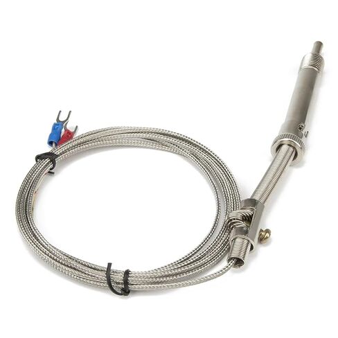 FTARS01 K Type 2m Metal Braided Cable M12 Pressure Spring 70mm Length Thermocouple 1Pcs in Kuwait