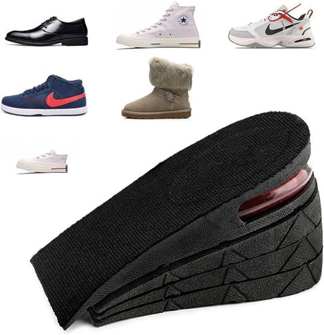 4-Layer Height Increase Insoles, 3.15 inch Air Cushion Taller Shoes Insoles Heel Insert for Men and Women in Saudi Arabia