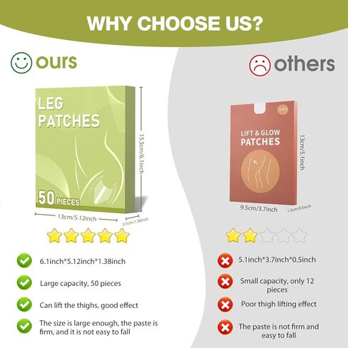 50 قطعة من شريط رفع الفخذ - رقع رفع وتوهج الساقين لاصقة غير مرئية مقاومة للماء (شفاف) in Kuwait