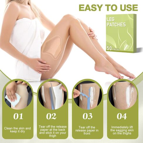 50 قطعة من شريط رفع الفخذ - رقع رفع وتوهج الساقين لاصقة غير مرئية مقاومة للماء (شفاف) in Kuwait