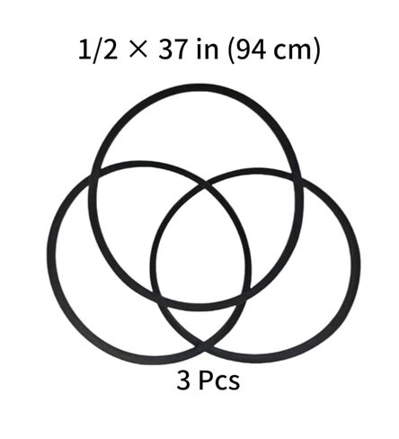 حزام A35/4L370، حزام A35، حزام 4L370، حزام A35 V، أحزمة A35 أو 4L370، حزام A35 أو 4L370 V، 1/2 × 37 بوصة 3 قطع in Kuwait