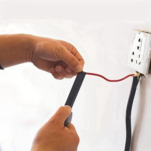 10 عبوات من الأشرطة الكهربائية السوداء المقاومة للماء، شريط كهربائي بدرجة حرارة عالية 0.59 × 26 قدم تحت 600 فولت لجميع الأحوال الجوية - حماية من الأشعة فوق البنفسجية - مثبطات اللهب in Saudi Arabia
