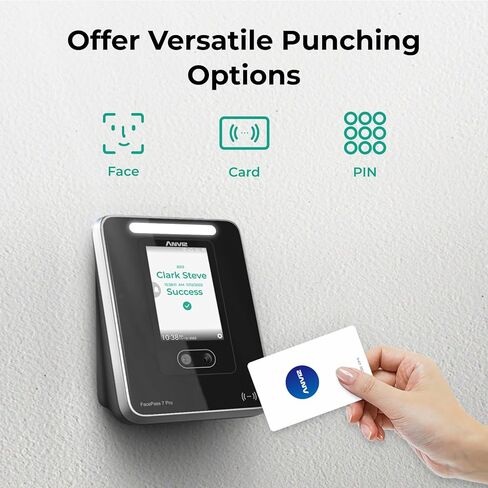 ساعة وقت ANVIZ للموظفين الأعمال الصغيرة - Forever Free Cloud Software - CX2 Phousprint Biometric Clock داخل وخارج آلة الحضور in Kuwait