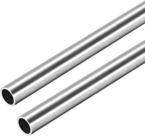 304 Stainless Steel Round Tubing 8mm OD 0.8mm Wall Thickness 250mm Length Seamless Straight Pipe Tube 2 Pcs in Saudi Arabia