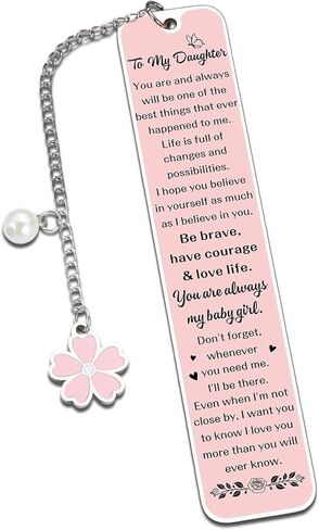 Christmas Gifts for Adult Daughters, Daughter Bookmark Gifts from Mom, Birthday Gift for Daughter Adult, Stocking Stuffers for Teen Girls Women, to My Daughterr from Mom Dad, Daughters Birthday Gift in Saudi Arabia
