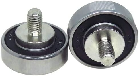 1 قطعة القطر الخارجي 35 مللي متر 6202RS تحمل الترباس الأسطوانة مع M8 موضوع JS620235-11C4L12M8 15x35x11 باب ونافذة دليل عجلة معدنية بكرة in Kuwait