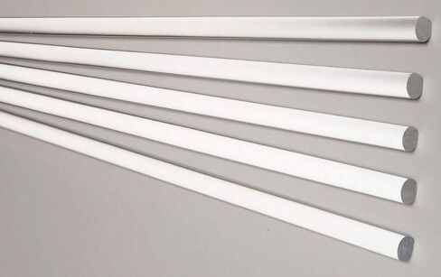 5 قطع بقطر 5/16 بوصة × قضيب بلاستيكي طويل من الأكريليك الشفاف بطول 18 بوصة - قطر .3125 بوصة - 8 مم in Kuwait