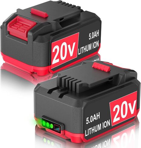 استبدال FSKE 2Pack 5.0Ah لبطارية ليثيوم Bauer 20V 1701C-B 1702C-B 1907C-B 2108C-B 2109C-B - متوافق مع أدوات طاقة بطارية Bauer in Kuwait