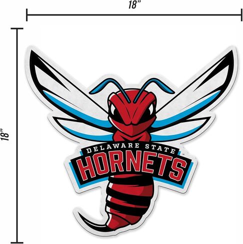 Rico Industries NCAA Delaware State Hornets Shape Cut Pennant - Home and Living Room Décor - Soft Felt EZ to Hang in Saudi Arabia