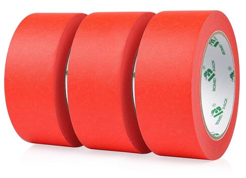 BOMEI PACK 3 Pack Green Painters Tape, 2 inch x 30yds, Premium Painting Masking Tape, Clean Release Paper Tape for Home and Office in Saudi Arabia
