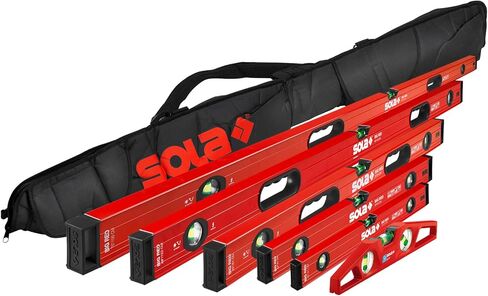 مجموعة المستوى الكامل من SOLA BIG RED، 78 بوصة/48 بوصة/32 بوصة/24 بوصة/16 ​​بوصة + 10 بوصة LSTFM بالإضافة إلى حقيبة حمل in Kuwait