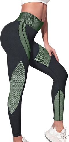3D Leggings Cellulite Compression Scrunch Butt Leggings with Resistance Band Tummy Control Workout Gym Clothes in Saudi Arabia