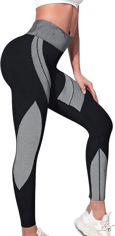3D Leggings Cellulite Compression Scrunch Butt Leggings with Resistance Band Tummy Control Workout Gym Clothes in Saudi Arabia