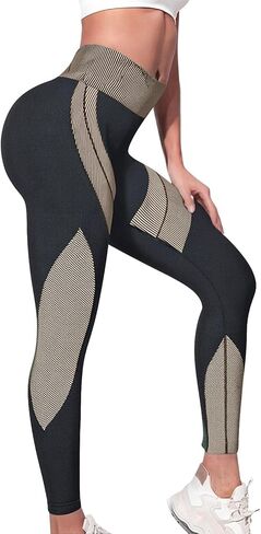 3D Leggings Cellulite Compression Scrunch Butt Leggings with Resistance Band Tummy Control Workout Gym Clothes in Saudi Arabia