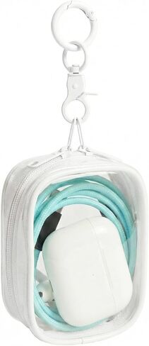 PVC Multifunction Organizer: Earbud Case, Blind Box Doll Transparent Display, Makeup Bag, Travel Essentials Organizer & Travel Bag, Doll is Not Included, Light Pink in Saudi Arabia