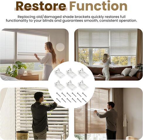 6 عبوات 3/4 بوصة من مشابك الظل للستائر لـ Hunter Douglas Duette، مشابك تثبيت الستائر مناسبة لقرص العسل والظلال الخلوية والتصفيق in Kuwait