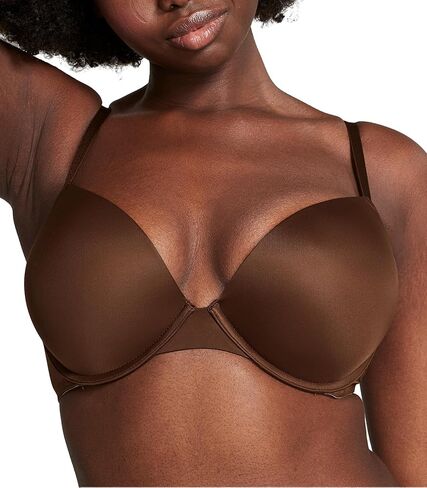 Victoria's Secret Pink Wear Everywhere Super Push Up Bra, Pure Black (38D) in Saudi Arabia