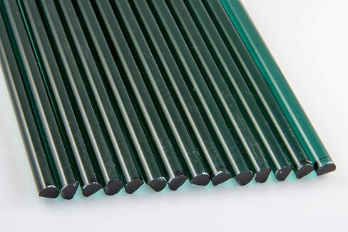 قضبان Devardi Glass Boro، 1 رطل، COE 33، قضبان صلبة من البورسليكات بلون أزرق مخضر 8 مم in Kuwait