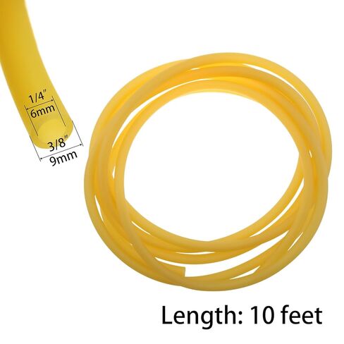 MEETOOT 10ft 3/8-inch OD 1/4-inch ID Natural Latex Rubber Tubing Surgical Tube for Home, Hospital, Laboratory in Saudi Arabia