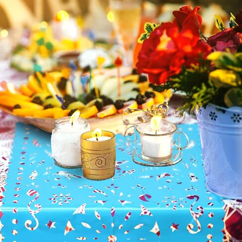 Newwiee 12 Pcs Mexican Party Decor Papel Picado Table Runners 31.5 x 15.75 Inch Fiesta Table Runner for Mexican Party Fiesta Carnival Cinco De Mayo Cielito Lindo Mantel Decor in Saudi Arabia