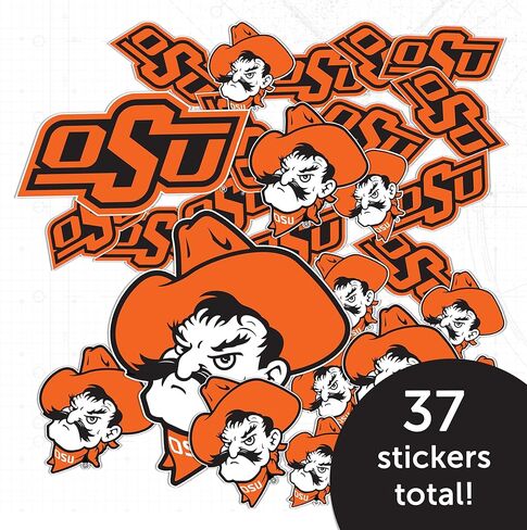 Desert Cactus Oklahoma State University Sticker Oklahoma State Cowboys Vinyl Decal Laptop Water Bottle Car Scrapbook Sheet (Type 1-1) in Saudi Arabia