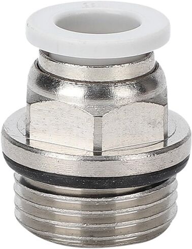 Pneumatic Connector PC6-02G Threaded PL8-01 Pipe Thread 4-G01/03/04/10/12/16 2Pcs(WhitePL10-G04) in Kuwait