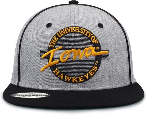 The Game NCAA Licensed, Iowa Hawkeyes Flat Brim Snapback Hat in Saudi Arabia